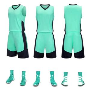 Uniformes de basket-ball pour hommes avec poches double face, kit d'entraînement, ensemble adulte et enfant, vêtements de sport avec numéro imprimé - Product Image 3