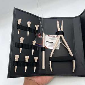 Kit de Herramientas Multifuncionales para Extensiones de Cabello, Color Beige Nude, con Impresión de Logotipo Personalizado, Acero Inoxidable, Servicio OEM - Product Image 6