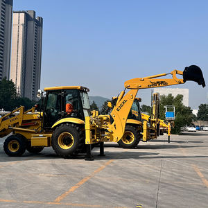 Everstar High-tech backhoe excavator <b>machine</b>, wheel Backhoe excavator with different <b>attachments</b> - Product Image 4