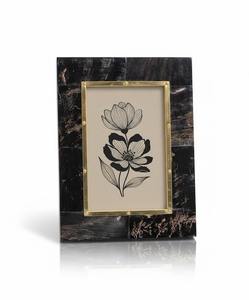 Handcrafted Eco-Friendly Buffalo Horn Photo <b>Frame</b> with Modern Design Natural Shape for Home Decor From India Sale - Product Image 2