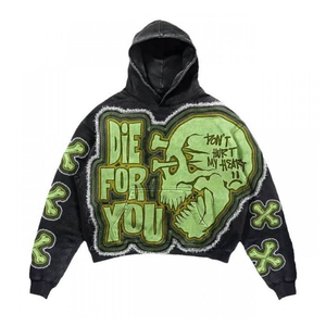 Nouveauté 2024 – Sweats à capuche personnalisés grande taille pour hommes, style hip-hop urbain, 100 % coton doublé, imprimés, décontractés, sportifs, anti-rétrécissement - Product Image 1