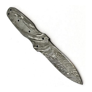 Lame vierge forgée à la main personnalisée en acier damas fait à la main de qualité supérieure couteau à lame vierge pleine soie avec couvercle - Product Image 2