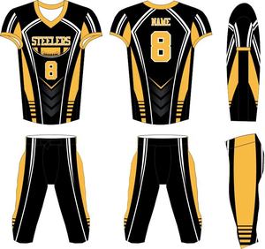 Camiseta de Fútbol Americano Personalizada de Manga Corta, 100% Poliéster, Sublimación Personalizada de Alta Calidad, Anti-UV, para Hombre Adulto - Product Image 6