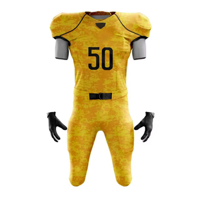 Maillot de football américain personnalisé, vêtements de sport, uniformes, vente en gros, ensemble d'uniformes de sublimation pour hommes, court respirant, nouvel arrivage - Product Image 5