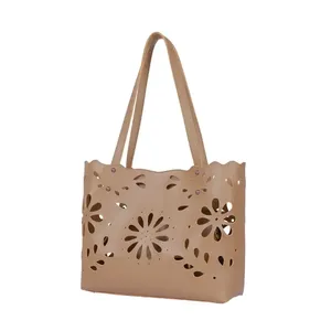 กระเป๋าโท้ทลายดอกไม้สำหรับผู้หญิง - Product Image 1
