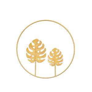 Metal diseño más simple hoja en los anillos acento artesanía pared paisaje fácil montaje Metal pared artes marco para la decoración del hogar - Product Image 2