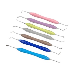 Dental Composite Filling Instruments Set 7pcs <b>Silicone</b> Handle Resin Spatula Plugger Restorative <b>Tools</b> for Aesthetic Dentistry - Product Image 1
