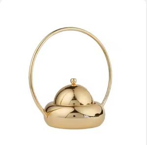 Cazuela elegante artesanal de calidad superior, servidor de alimentos de Metal de color blanco para mesa, ollas calientes de Metal elegantes, calentador de alimentos - Product Image 2