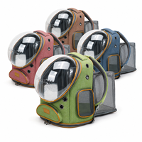 Sac à dos de transport portable haut de gamme pour chats et petits chiens, extensible, avec fenêtre bulle ventilée, vente en gros