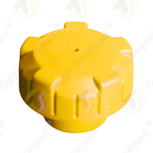 Capuchon à vis en plastique jaune P3 en plastique |   Vente en gros industrielle |   Code HS 85030091 - Product Image 1