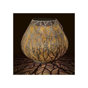 Linterna con acabado antiguo con asa Portavelas de Navidad Vela Linterna Decoración para el hogar - Product Image 3