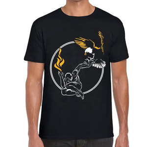 T-shirt décontracté d'été personnalisé pour homme, en coton/fibre de bambou tricoté respirant, anti-plis, séchage rapide, brodé, haute qualité - Product Image 1