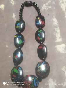 สร้อยคอลูกปัดทำด้วยมือเรซินเครื่องประดับแฟชั่นล่าสุดพร้อมรูปลักษณ์ที่เป็นธรรมชาติและมีสไตล์การออกแบบที่ทันสมัย - Product Image 4