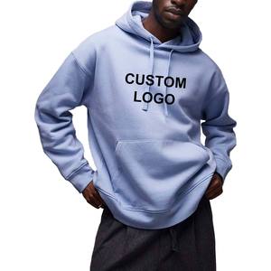 Sudadera con capucha de gran tamaño para hombre hecha a medida, logotipo personalizado impreso francés Terry Fleece Drop Shoulder prenda teñida de alta calidad - Product Image 1