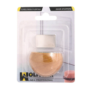 Fermaporta Adesivo con Magnete, Colore Legno - Product Image 3