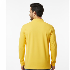 Camisas de Manga Larga de Punto para Hombre, Proveedor de Fábrica OEM, Venta al por Mayor, Hechas a Medida, 100% Algodón, Secado Rápido, Casual - Product Image 3