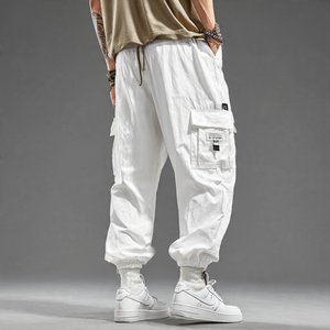 500 GSM Fleece Sweatpants <b>Men's</b> Winter Streetwear Jogging Cargo Jogger <b>Trouser</b> Pajama White Fleece Cargo Sweat Pants Ladies - Product Image 3