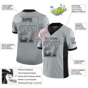 Hot Style Custom Logo Gradient Fashion para unisex color personalizado Camiseta de fútbol auténtica Última camiseta de fútbol americano - Product Image 3