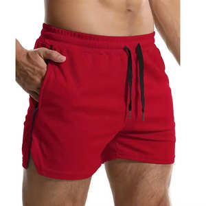 Pantalones Cortos Deportivos para Hombre, Sólidos, de Alta Calidad, para Entrenamiento y Running, de Secado Rápido, Transpirables, con Bolsillo con Cremallera, Servicio OEM - Product Image 1