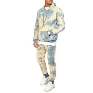 Wholesale Sweat Jogger <b>Suits</b> Two Piece 100% Cotton Slim Fit Winter <b>Men</b> Street Wear Sweatsuit - Product Image 1