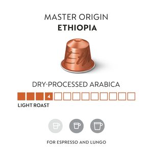 Capsules Nespresso Original Line, Ethiopie Master Origin, café torréfié léger, 50 capsules de café - Product Image 2