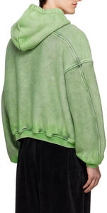 Derniers sweats à capuche oversize en molleton thermique à fermeture éclair, coupe ample, lavage à l'acide, personnalisés, pour hommes - Product Image 3