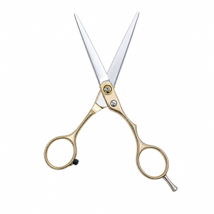 6-Inch Stainless Steel Ceramic <b>Handle</b> Barber Scissors Set Straight Blade Hair Cutting Thinning <b>Shears</b> Hairdressing Kit - Product Image 6