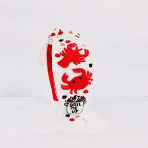 Hermosa Diadema de Pascua con Huevos Esmaltados a Mano, con Cuentas de Lentejuelas y Pedrería, Diademas de Cuentas de Arroz para una Feliz Pascua - Product Image 3