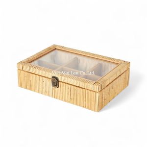 Boîte de rangement en rotin vietnamien faite à la main, vente en gros pour la décoration intérieure et les solutions de rangement - Product Image 2