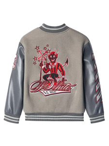 Custom Plus Size Logo Letterman <b>Jacket</b> for Men Casual <b>Patchwork</b> Oversized Baseball Varsity Style Winter Print Varsity <b>Jacket</b> - Product Image 2