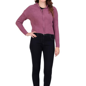 Hoodie formel tricoté sur mesure pour femme, style 2026, hiver automne, avec badge décoratif, col, pour la ville et les voyages - Product Image 4