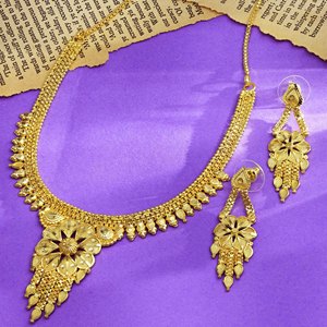 Collares de Moda al por Mayor con Micro Baño de Oro de 14K, 18K y 24K, Collares Cortos con Micro Baño de Oro, Conjunto de Collares de Diseño Tradicional. - Product Image 3