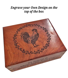 Urna de cremación personalizada de palisandro con incrustaciones de árbol de la vida, recuerdos conmemorativos personalizados para mascotas para cenizas de mascotas - Product Image 3