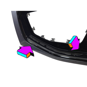 Moulure de tableau de bord central Volkswagen Polo 6ème série 2G1858415C (17>) - Product Image 5