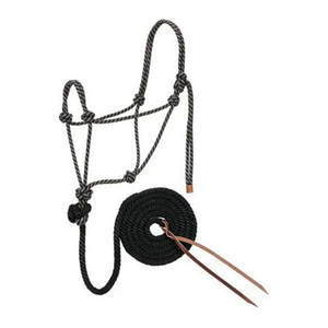 Premium Diamond Braid Rope Halter and Lead Set Durable Ajuste ajustable Caballos Heavy Duty Training Handling Tack Gear Ecuestre - Product Image 1