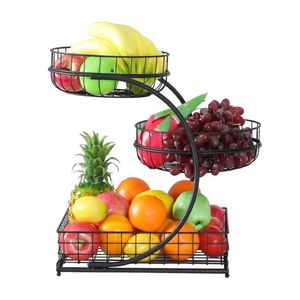 Beautiful 3 Tier Fruit Vegetable Racks Dry Fruit Holder Plateau Water Fruit Basket Water Basket - Product Image 1