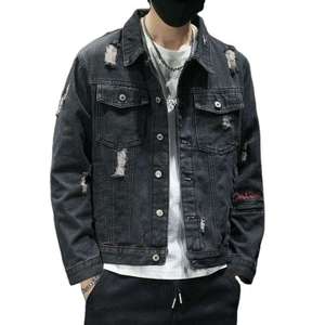 Men Washable Cotton Mens Jean <b>Jackets</b> 100% Cotton <b>Denim</b> <b>Jacket</b> Sustainable Plus Size <b>Denim</b> High Quality Made in Pakistan - Product Image 3