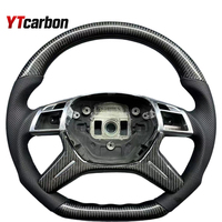 Volant personnalisé en cuir et fibre de carbone YTcarbon pour G CLK E CLS SL W209 G65 G63 ML63 GL550 GL63, amélioration de l'intérieur de la voiture
