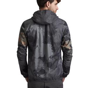 Veste de pluie à manches longues imperméable à séchage rapide respirante antibactérienne pour hommes, veste à capuche avec fermeture éclair légère pour l'hiver en plein air - Product Image 5