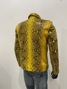 Veste en cuir d'agneau vintage respirante imperméable à fermeture éclair sur mesure de haute qualité pour homme motard marron foncé grande taille devant - Product Image 3