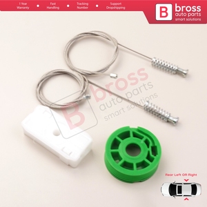 BWR5240 Kit de réparation de lève-vitre arrière gauche ou droit pour classe CLK W208 C208 A208 1997-2003 CLK55 AMG CLK320 CLK430 - Product Image 5