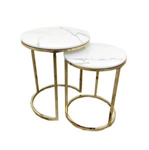 Hot Selling Modern Iron Handmade Coffee <b>Table</b> <b>Adjustable</b> Design Shiny Powder-coated Finish Best Quality for Home Living Room - Product Image 4