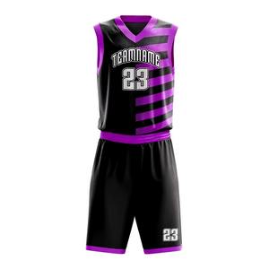 Uniforme de baloncesto personalizado para hombre último diseño logotipo personalizado impresión uniforme de baloncesto - Product Image 2