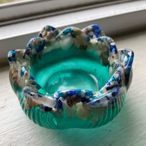 Bol à salade en résine artisanale orange pour cuisine et table, nouveau design, vaisselle de service, décoration pour la maison et le jardin - Product Image 1