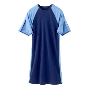 Camisón de recuperación postoperatoria unisex Cierre simple asegurado con broches en los hombros Vestimenta sin lucha rápida para discapacitados - Product Image 3