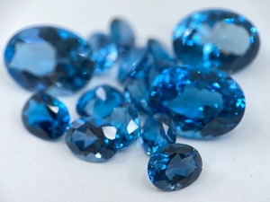 Pierres précieuses Mehrajudin pour topaze bleue, taillées en ovale à facettes, pierres brutes, tailles 3-12 carats, 5x7mm, 16x12mm, traitées par cirage/huile pour - Product Image 6