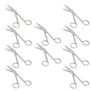10 ciseaux à bandage Lister 4.5 "Instruments médicaux chirurgicaux en acier inoxydable - Product Image 1