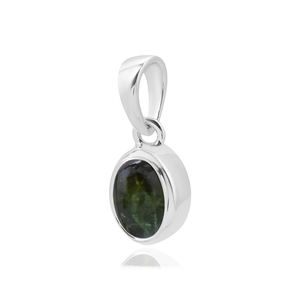 Hot Selling 925 sterling silver green <b>tourmaline</b> quartz charm pendant fine jewelry - Product Image 2