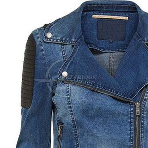 Custom Made Desgin Women <b>Jeans</b> Jacket For Outdoor use Factory Price Women <b>Jeans</b> Jacket Long Sleeves <b>Jeans</b> Jackets - Product Image 4