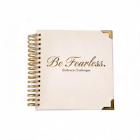 Carnet de notes personnalisé A5 avec couverture en lin, reliure spirale, agenda hebdomadaire/mensuel, 100 feuilles, cadeau, couleur et logo personnalisés
